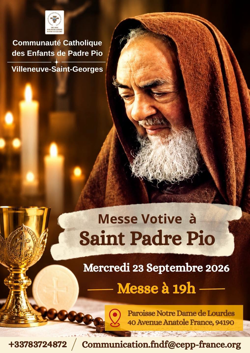 Messe Votive Padre Pio Septembre 2026