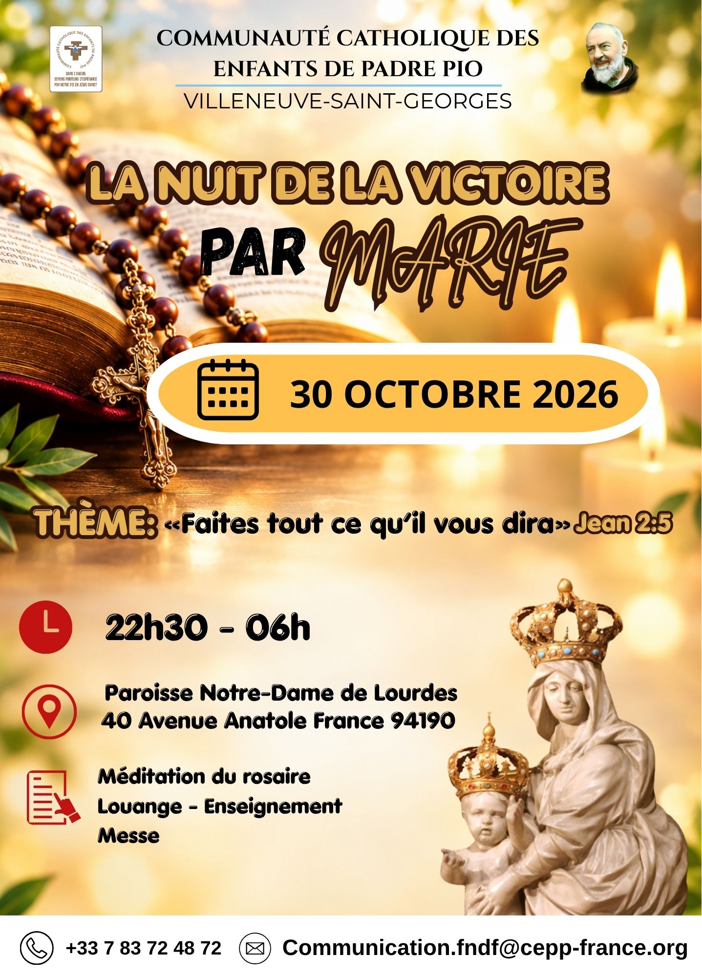 Nuit de la Victoire Octobre 2026