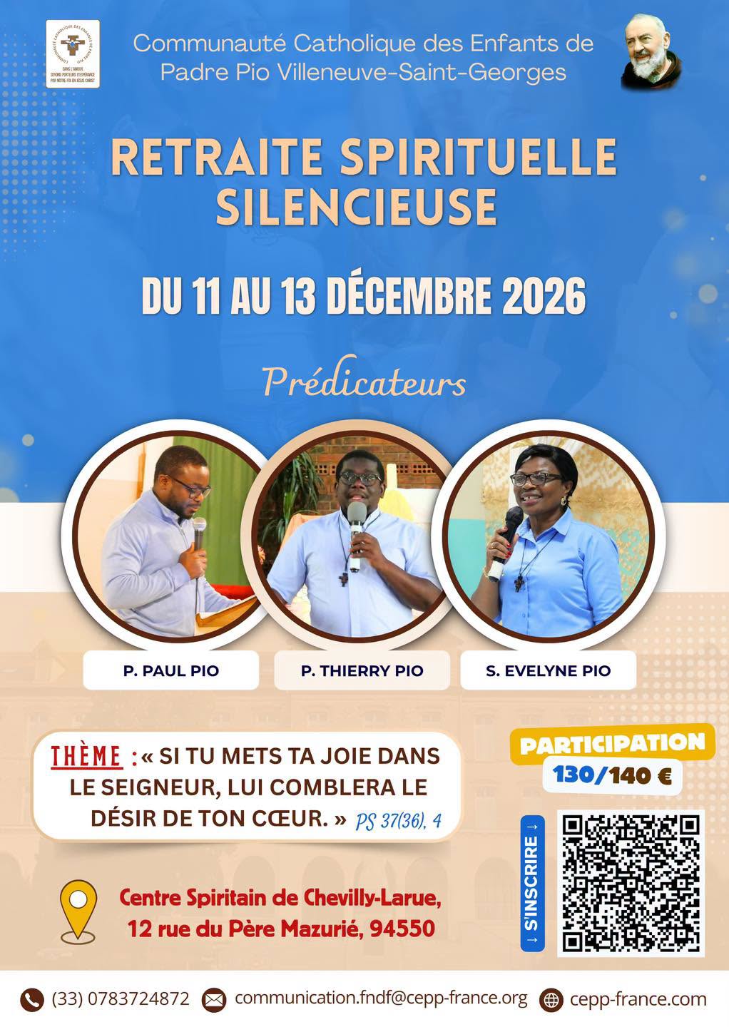 Retraite Spirituelle Décembre 2026